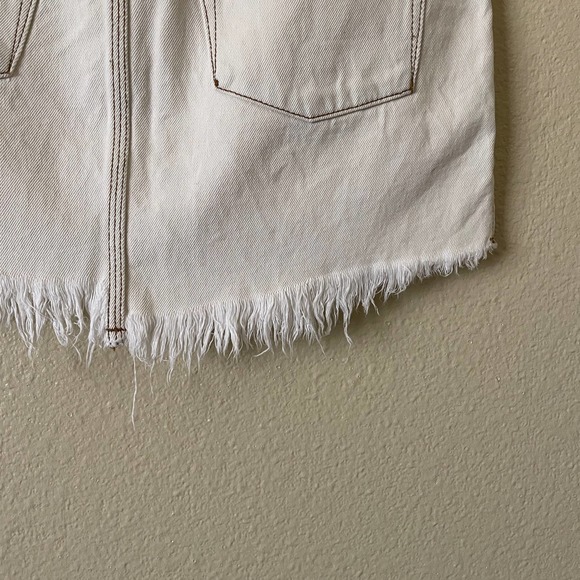 One teaspoon white denim fringe skirt - Picture 8 of 8